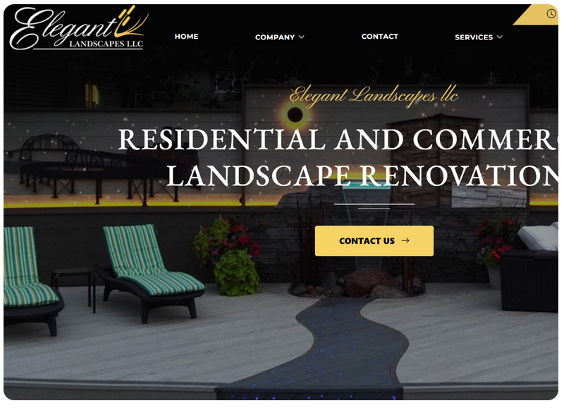 Elegant Landscapes LLC Website Image