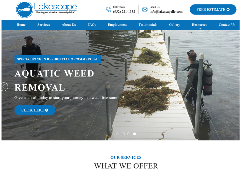 Lakescape LLC Website Image
