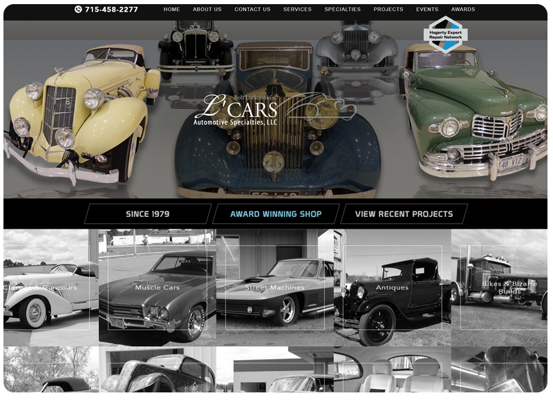 L Cars Website Image