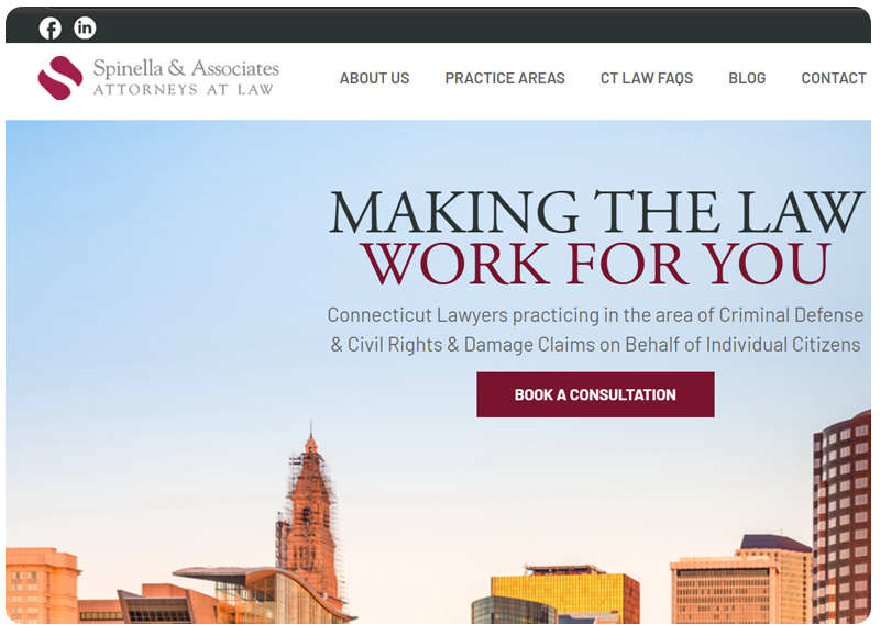 Spinella Law And Associated Website Image